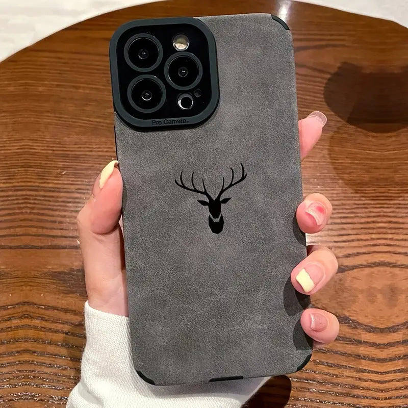Elk head print phone case for Apple devices