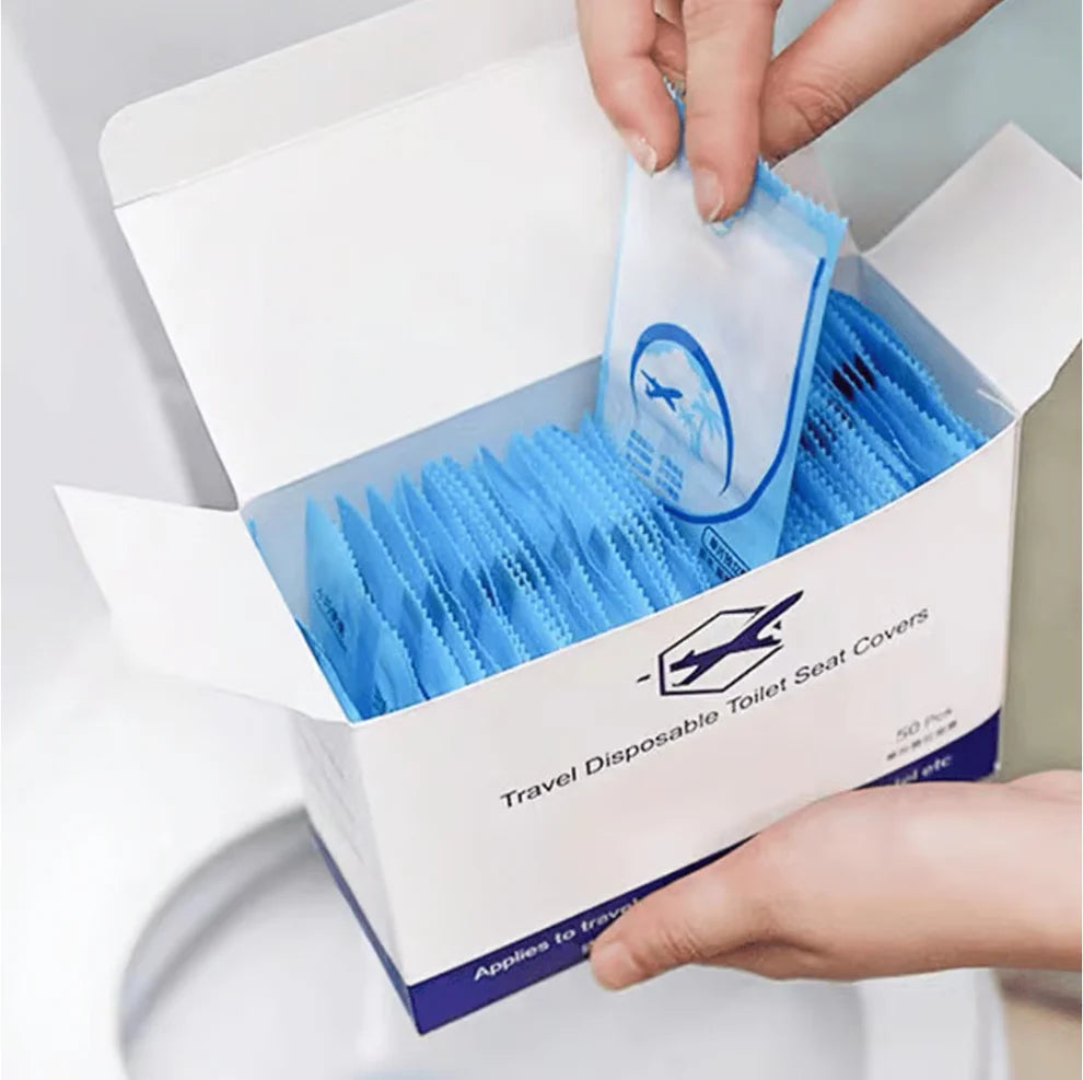 🎁2025 Hot Sale🎁- 49% OFF💥 Disposable Plastic Toilet Seat Cover - No Worry Of Public Toilet Anymore👋