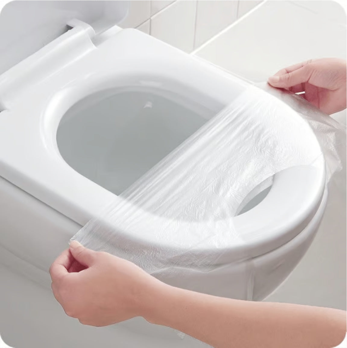 š„ Disposable plastic toilet seat cover - No more worries about public toiletsš