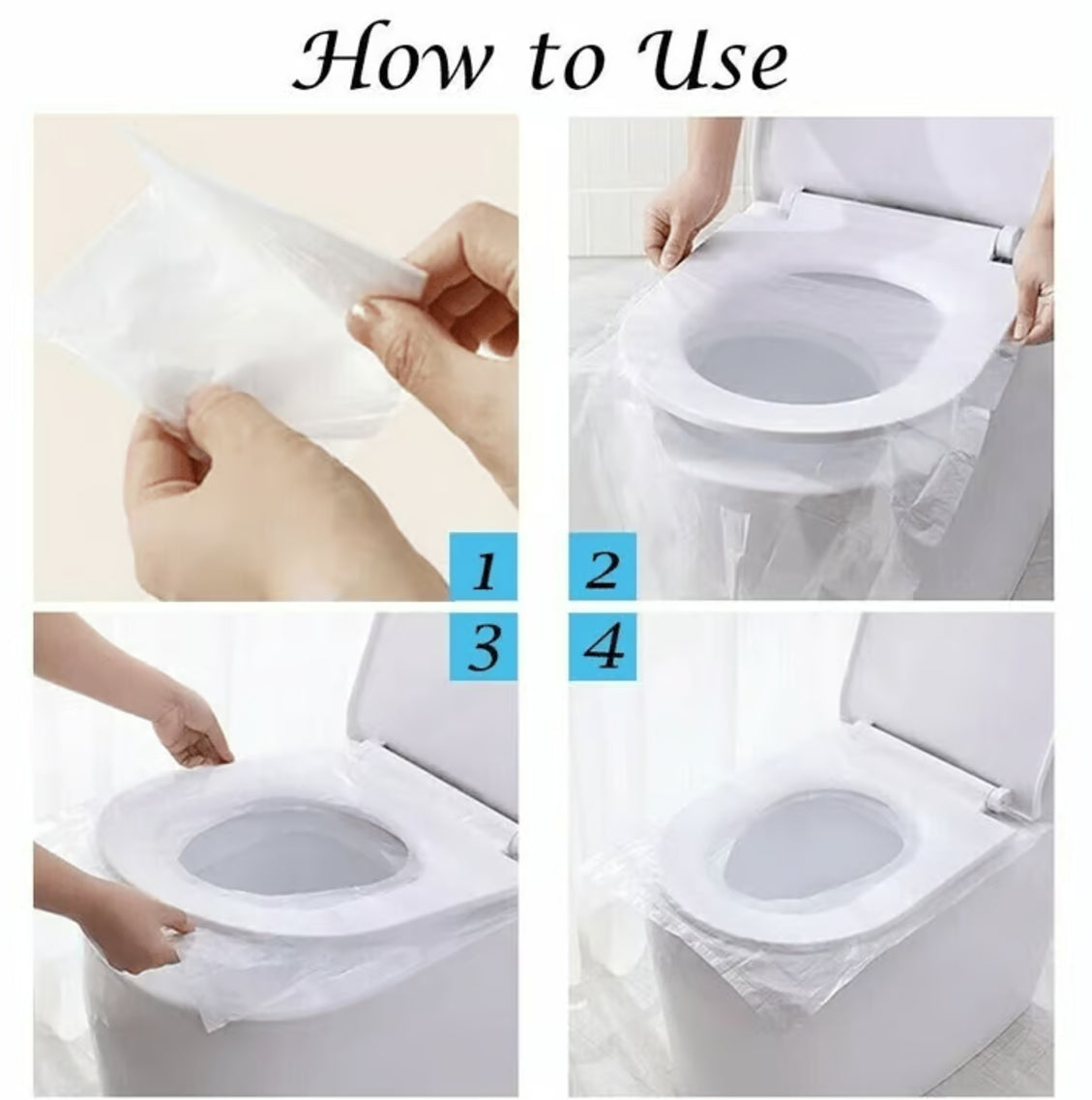 š„ Disposable plastic toilet seat cover - No more worries about public toiletsš