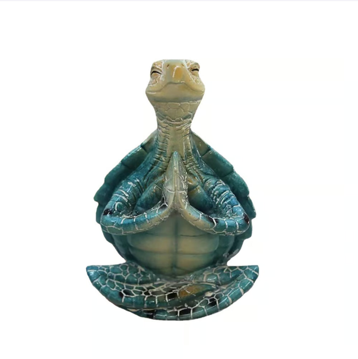 Sea Turtle Yoga Statue Sea Turtle Meditation Home Decor