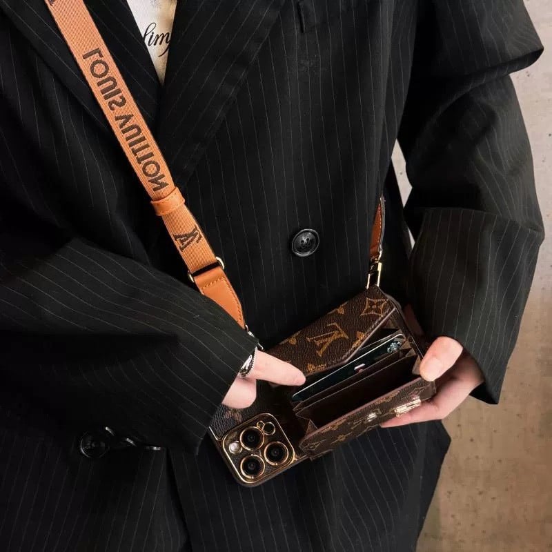 PHONE CASE COMBINED WITH FASHION WALLET AND STRAP