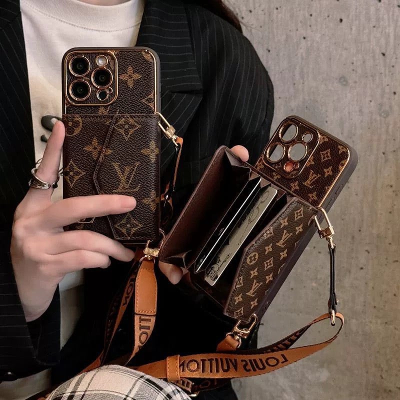 PHONE CASE COMBINED WITH FASHION WALLET AND STRAP