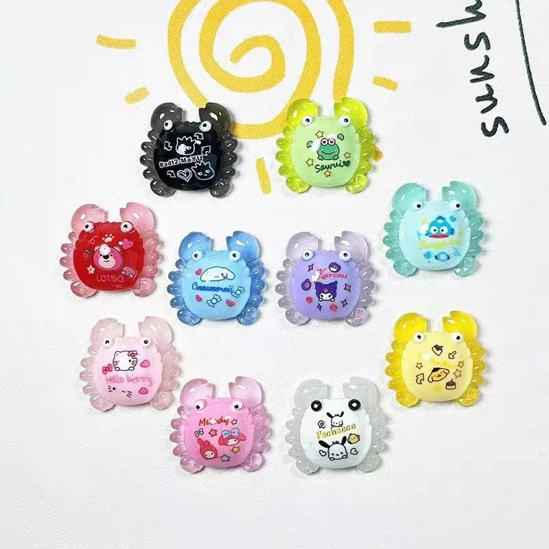 Glow-In-The-Dark Sanrio Crab Charm