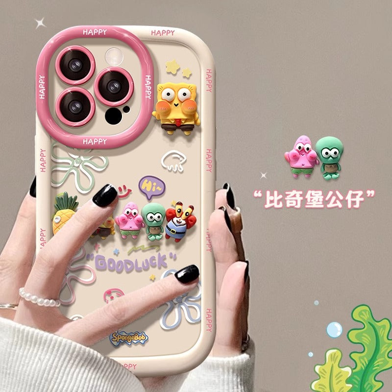 SpongeBob SquarePants doll phone case for Apple