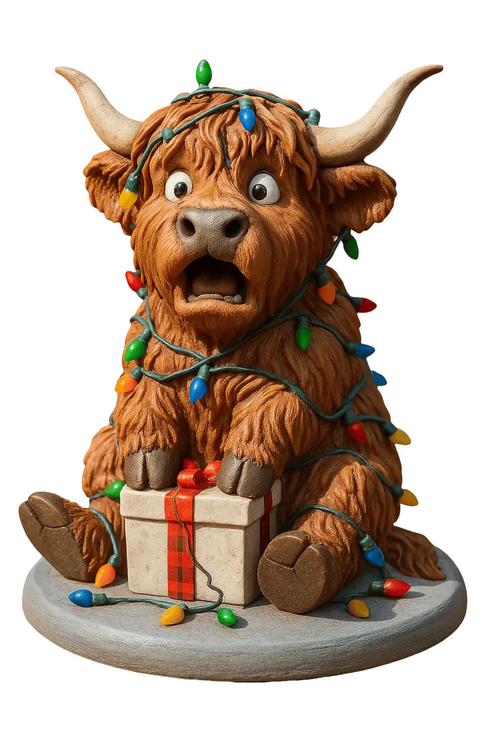 🐮Highland Cow Advent Calendar 2025🎄 - 3D handmade Highland Cow Doll (24 pcs)