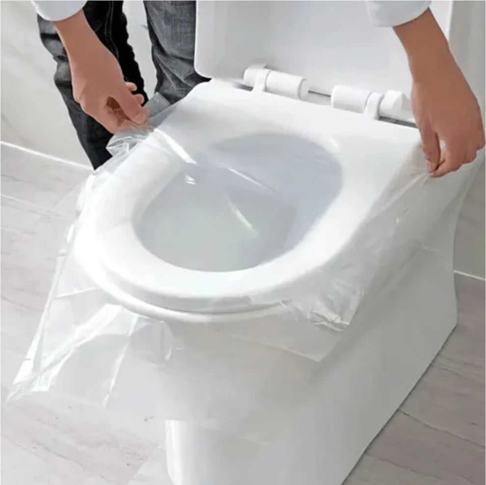 🎁2025 Hot Sale🎁- 49% OFF💥 Disposable Plastic Toilet Seat Cover - No Worry Of Public Toilet Anymore👋