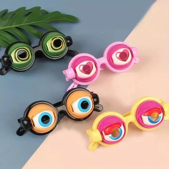 Crazy Eyes Party Glasses 🤪👀 — Funny Googly Eye Gag Toy for Kids & Adults