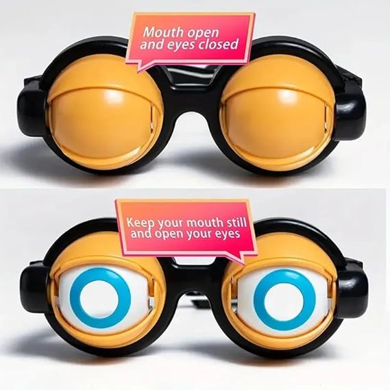 Crazy Eyes Party Glasses 🤪👀 — Funny Googly Eye Gag Toy for Kids & Adults