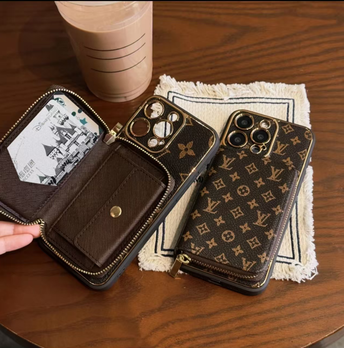 New 2026 luxury leather card holder iPhone case