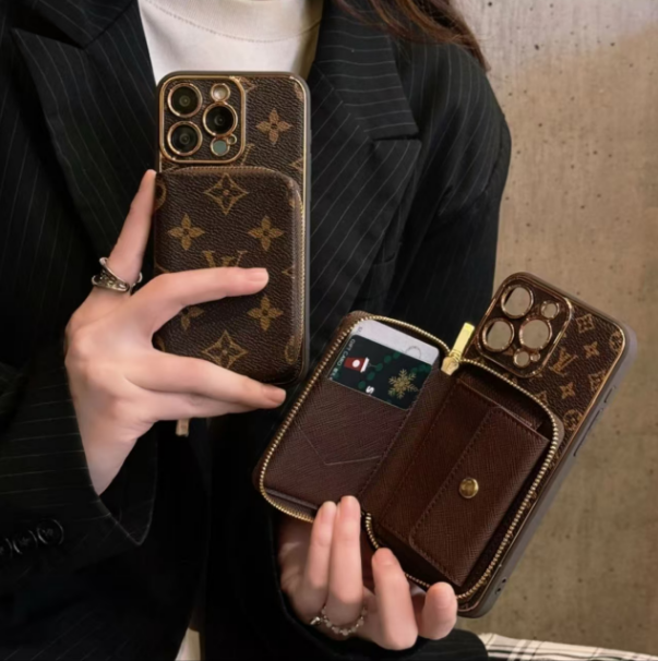 New 2026 luxury leather card holder iPhone case