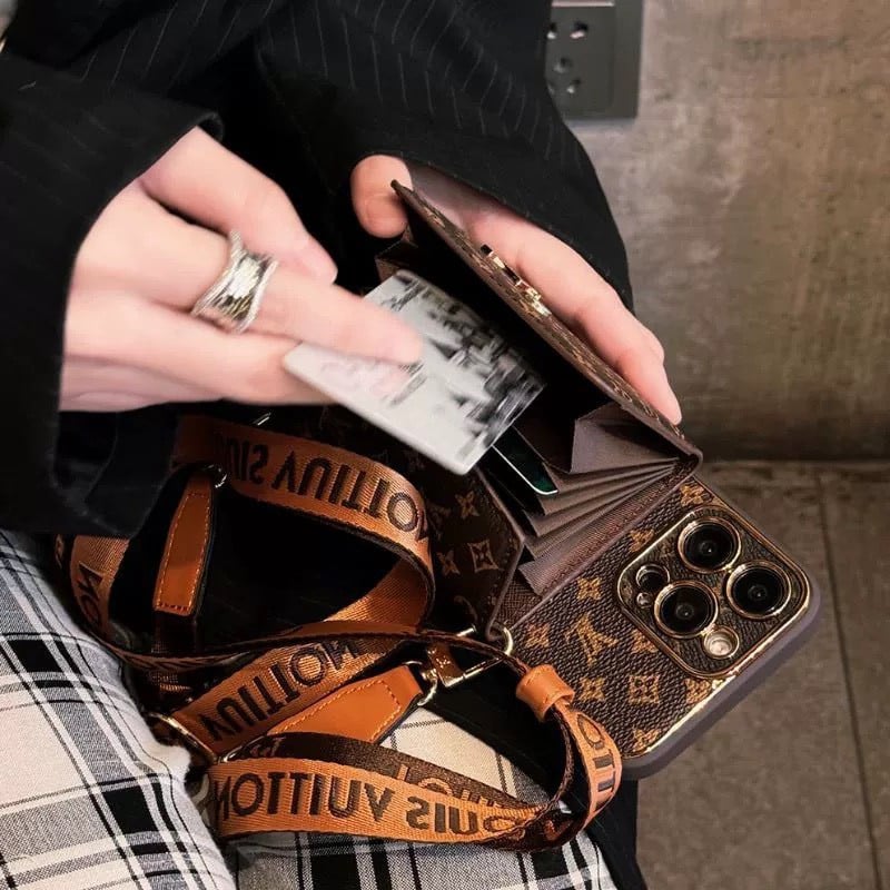 PHONE CASE COMBINED WITH FASHION WALLET AND STRAP