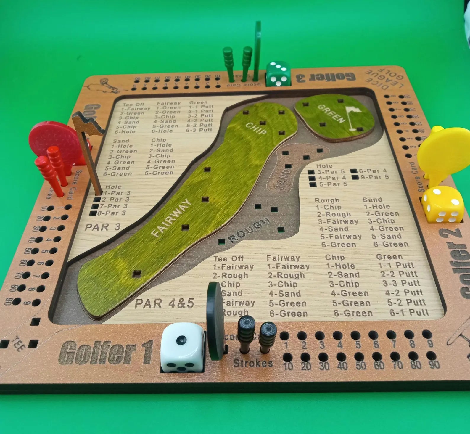 Tabletop Dice Golf Game - The Dice League