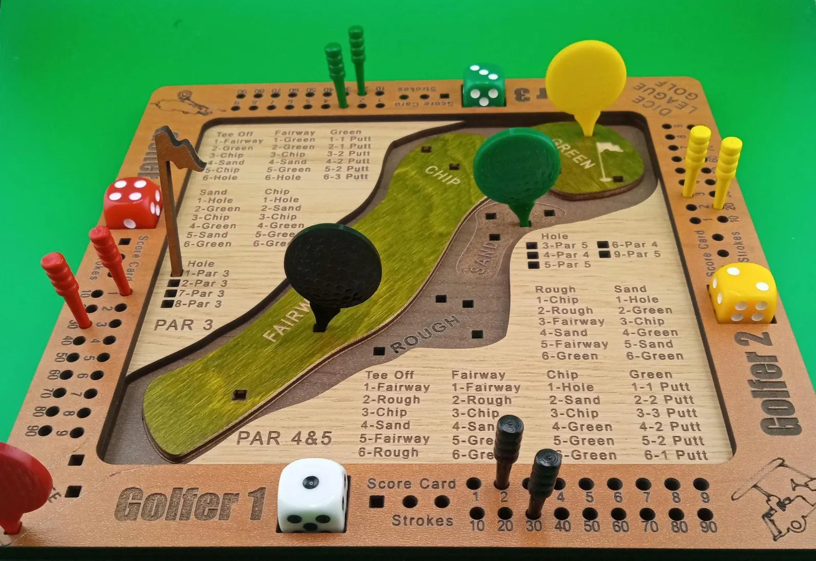 Tabletop Dice Golf Game - The Dice League