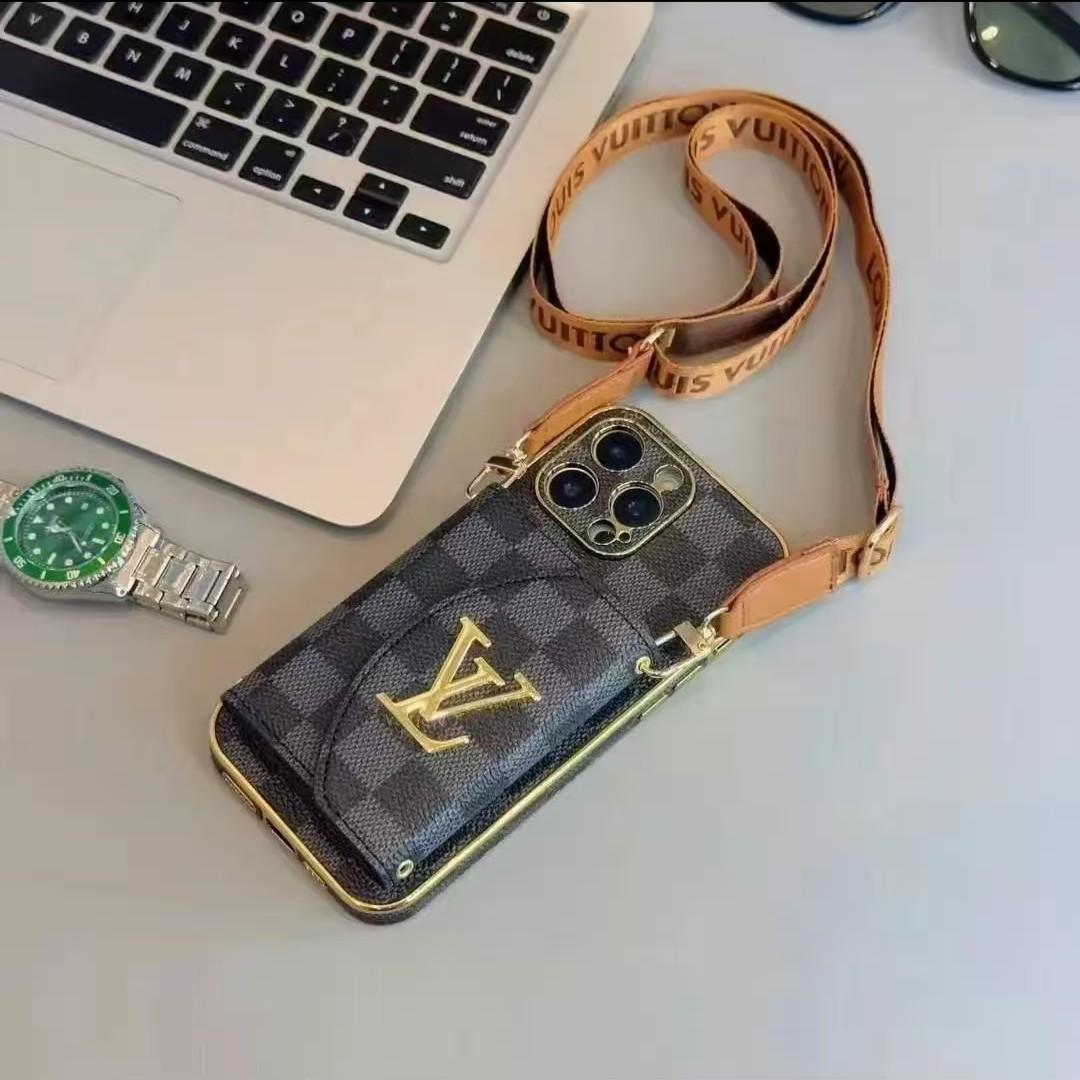 Luxurious leather cardholder-style iPhone case for the New Year