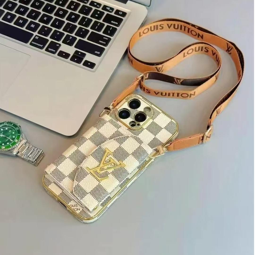 Luxurious leather cardholder-style iPhone case for the New Year