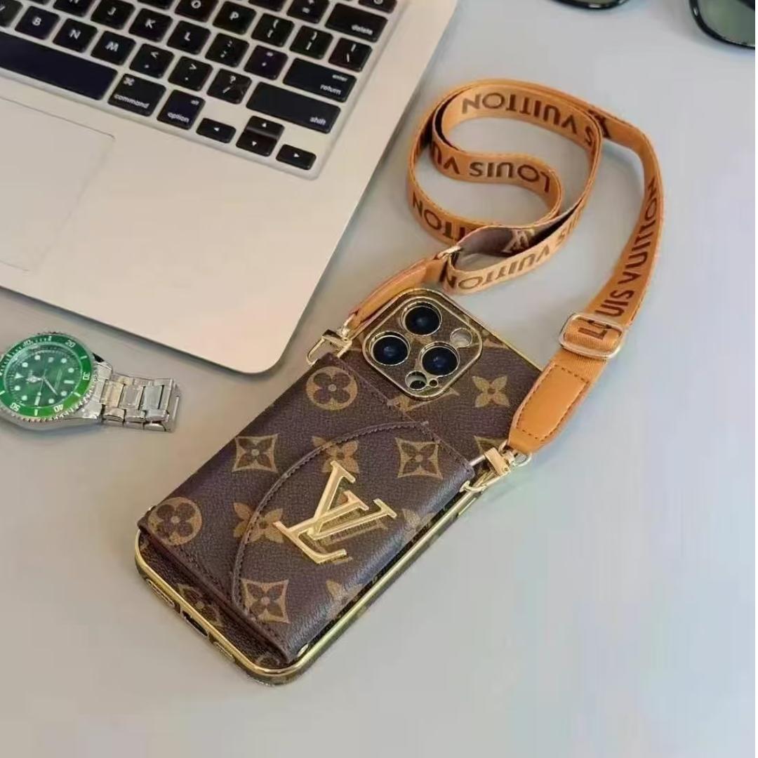 Luxurious leather cardholder-style iPhone case for the New Year