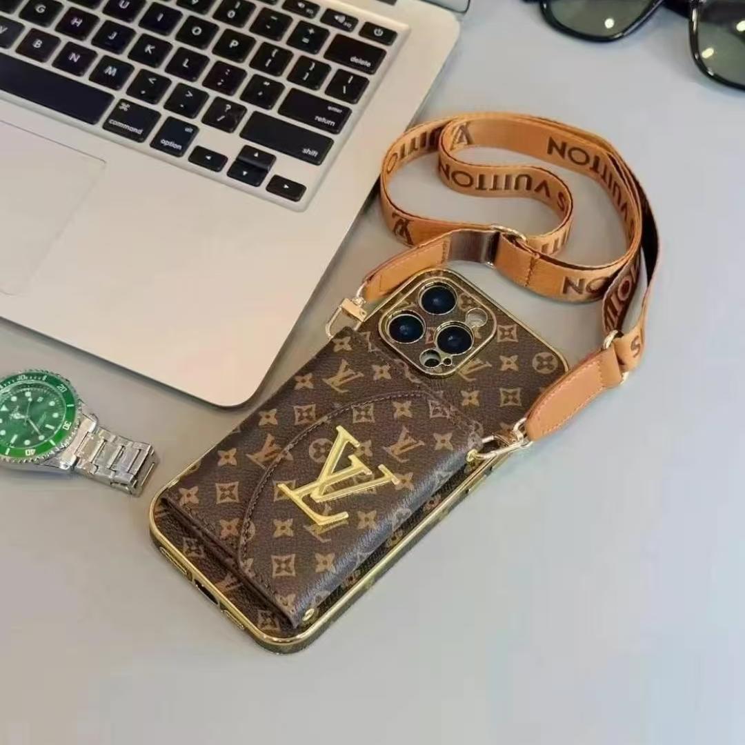 Luxurious leather cardholder-style iPhone case for the New Year