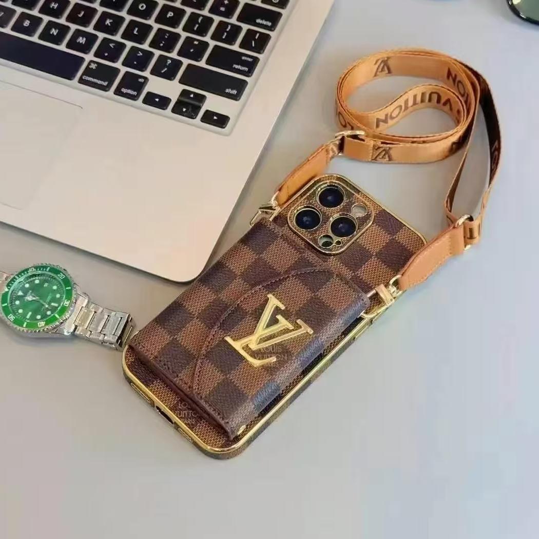 Luxurious leather cardholder-style iPhone case for the New Year