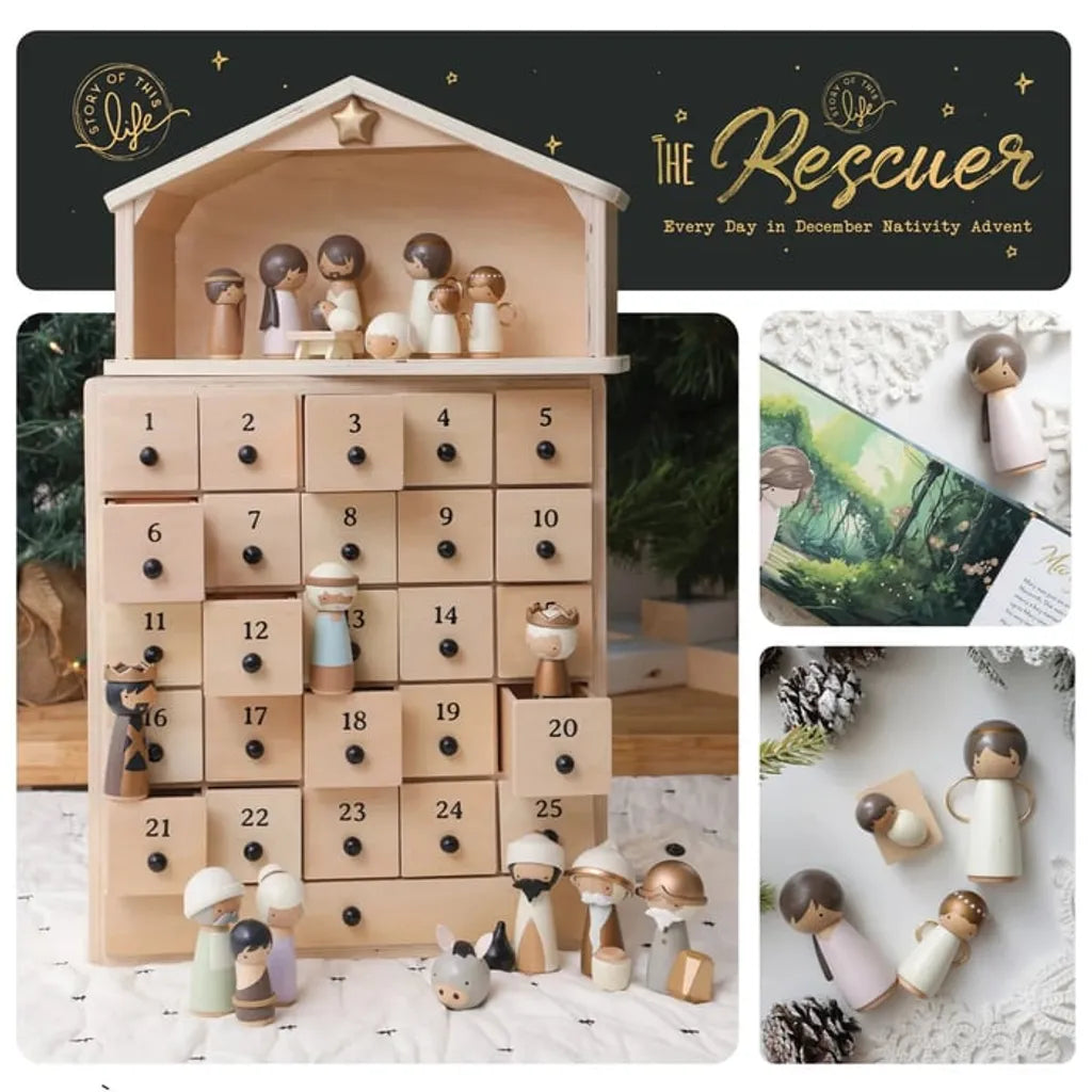 🔥LAST DAY 50% OFF- ✝️The Rescuer –Nativity Advent Calendar