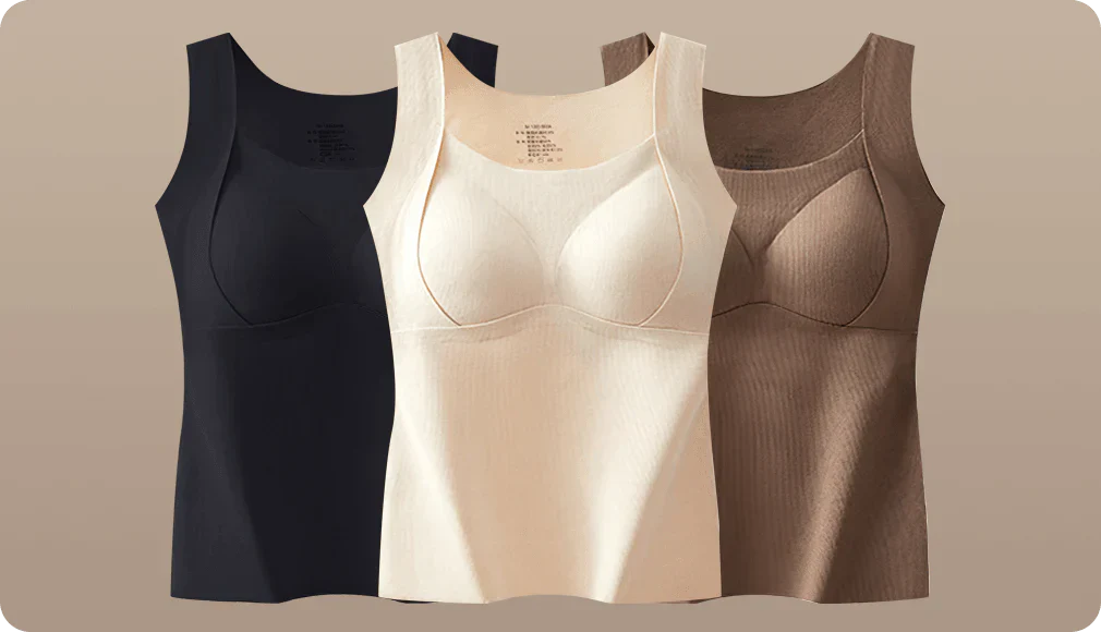 🎉Hot Selling Thickened Warm Tank Top with Shelf Bra